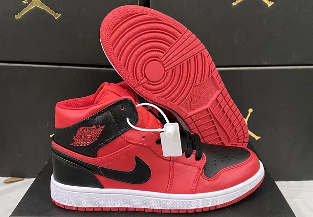 Air Jordan Retro 1 Grade AAA Fierce Red - Click Image to Close